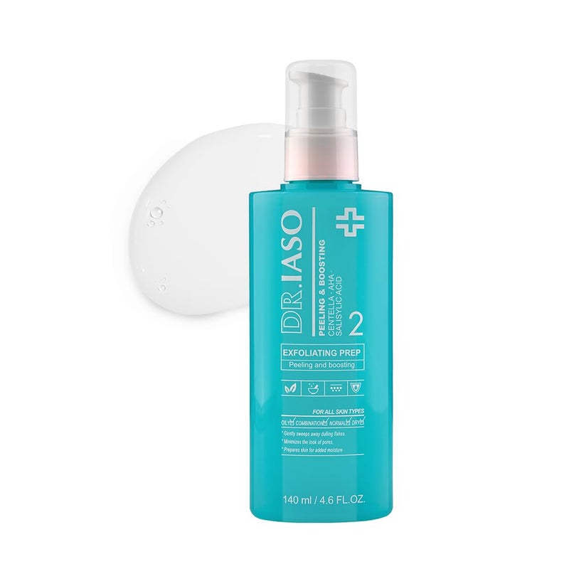 IASO Exfoliating Prep  MultiFunctional Toner AHAsBHA Peeling Add Moisture Korean Skin Care 473 oz